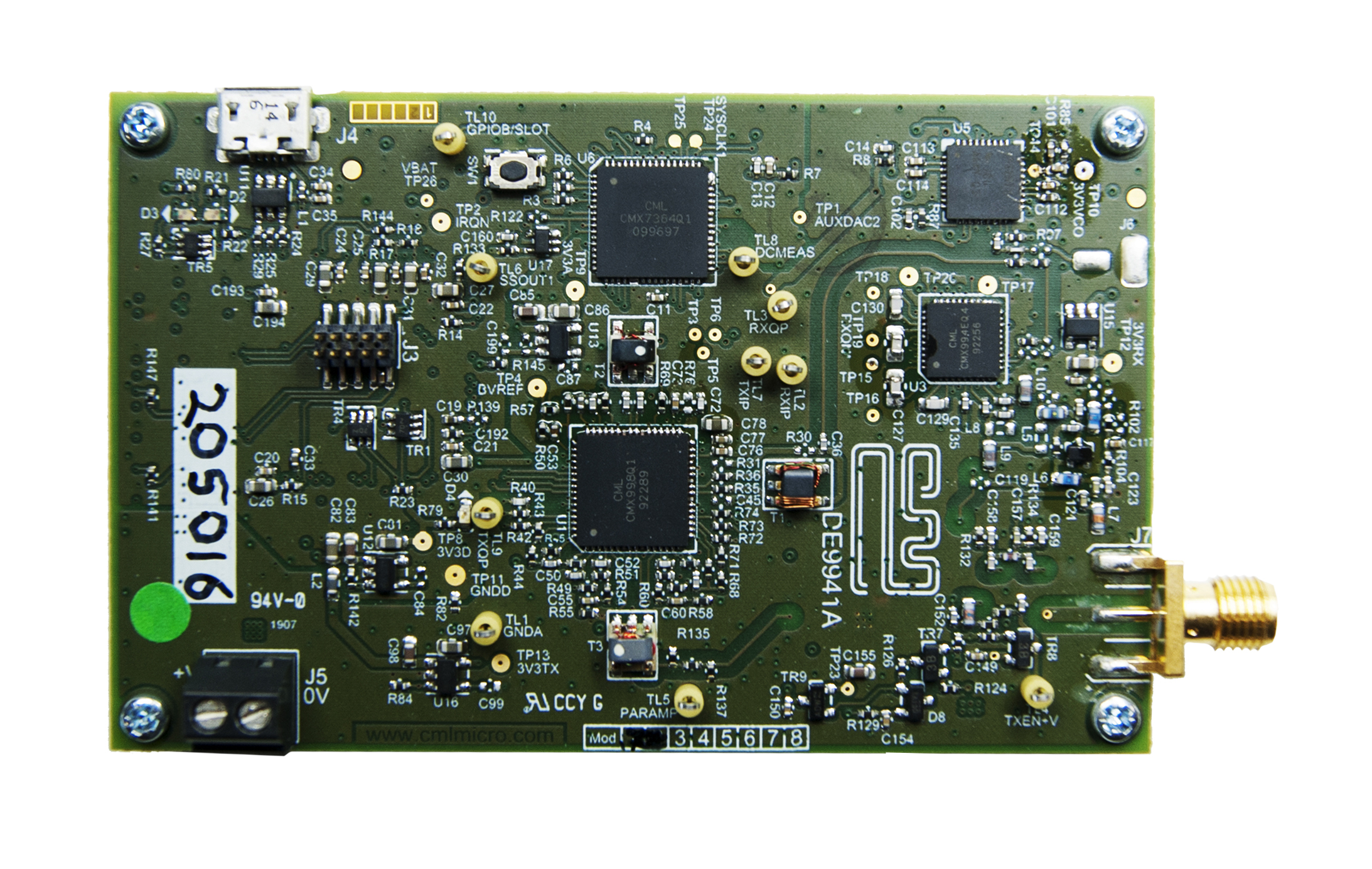 Part number DE9941A-435 Product Type RF Design Kit from Manufacturer CML Microcircuits 