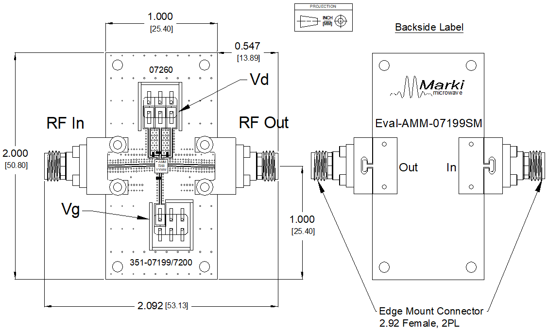 Part number EVAL-AMM-7200SM Product Type Amplifier from Manufacturer Marki Microwave 