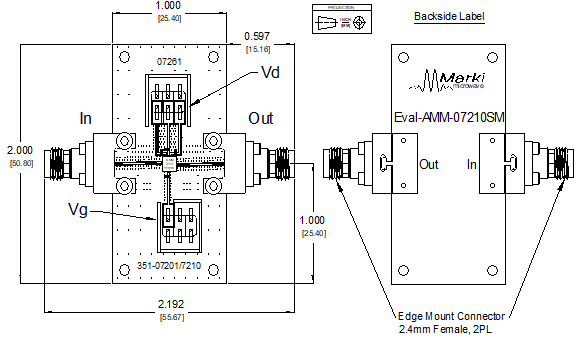Part number EVAL-AMM-7210SM Product Type Amplifier from Manufacturer Marki Microwave 