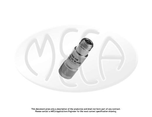 Part number 500-1N Product Type RF DC Block from Manufacturer MECA 