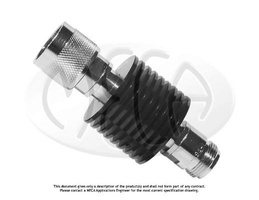 Part number 606-40-1F4 Product Type RF Attenuator - Coaxial from Manufacturer MECA 