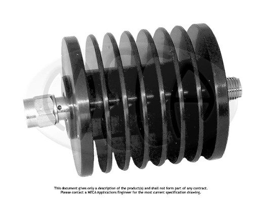 Part number 631-10-1F18 Product Type RF Attenuator - Coaxial from Manufacturer MECA 