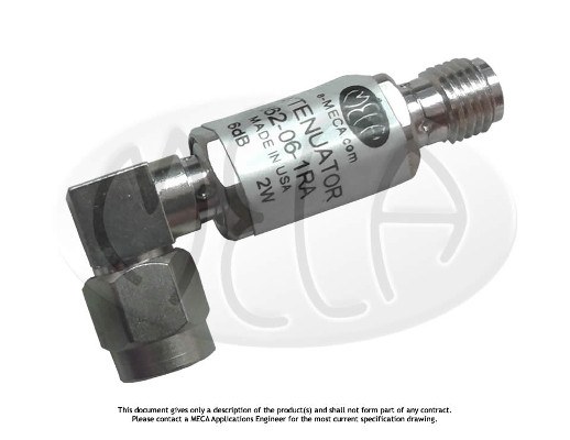 Part number 662-3-1RA Product Type RF Attenuator - Coaxial from Manufacturer MECA 