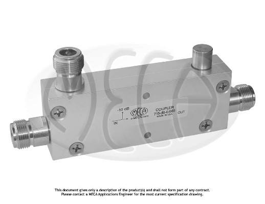 Part number 715-40-0.600 Product Type RF Coupler from Manufacturer MECA 