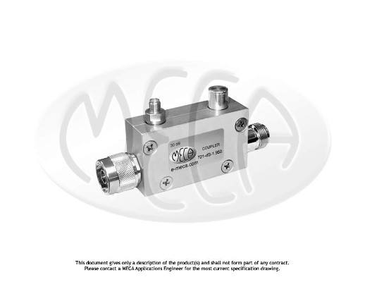 Part number 721-20-1.950 Product Type RF Coupler from Manufacturer MECA 