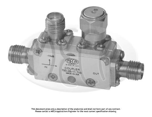 Part number 780-20-11.750 Product Type RF Coupler from Manufacturer MECA 
