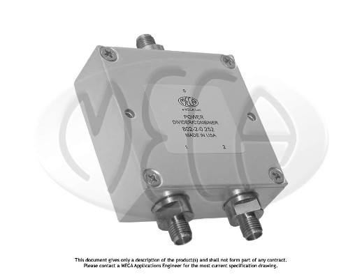 Part number 802-2-0.252 Product Type RF Power Divider/Combiner from Manufacturer MECA 