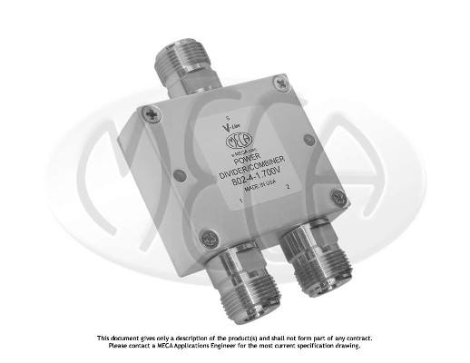 Part number 802-4-1.700V Product Type RF Power Divider/Combiner from Manufacturer MECA 