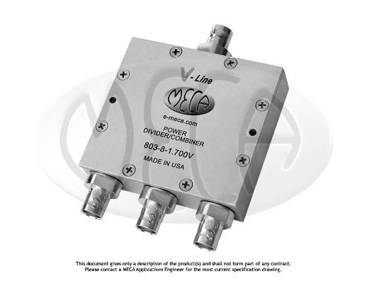 Part number 803-8-1.700V Product Type RF Power Divider/Combiner from Manufacturer MECA 