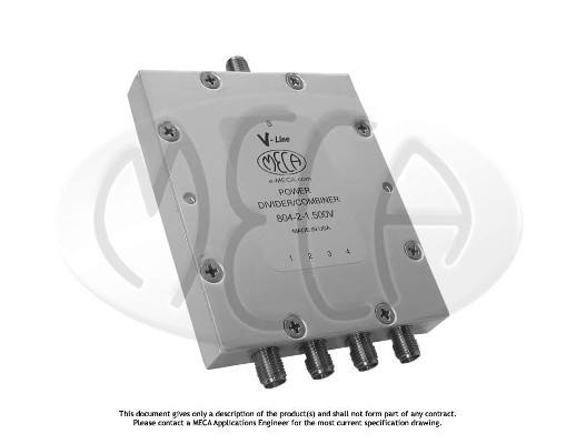 Part number 804-2-1.500V Product Type RF Power Divider/Combiner from Manufacturer MECA 
