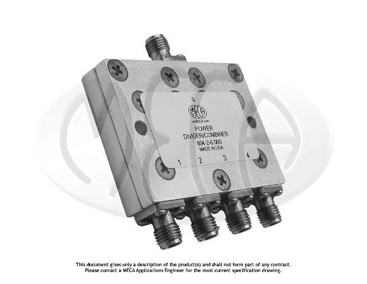 Part number 804-2-6.000 Product Type RF Power Divider/Combiner from Manufacturer MECA 
