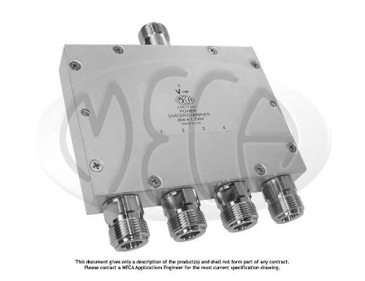 Part number 804-4-1.700V Product Type RF Power Divider/Combiner from Manufacturer MECA 