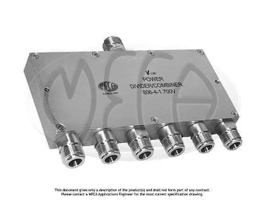 Part number 806-4-1.700V Product Type RF Power Divider/Combiner from Manufacturer MECA 