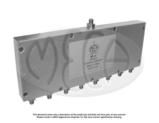 Part number 808-2-1.700V Product Type RF Power Divider/Combiner from Manufacturer MECA 