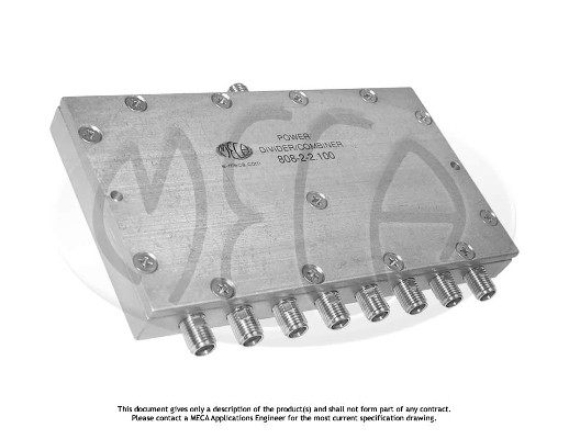Part number 808-2-2.100 Product Type RF Power Divider/Combiner from Manufacturer MECA 