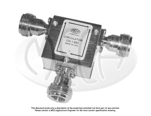 Part number CN-1.950 Product Type Circulators and Isolators from Manufacturer MECA 