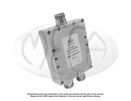 Part number H2N-0.252WWP Product Type RF Power Divider/Combiner from Manufacturer MECA 