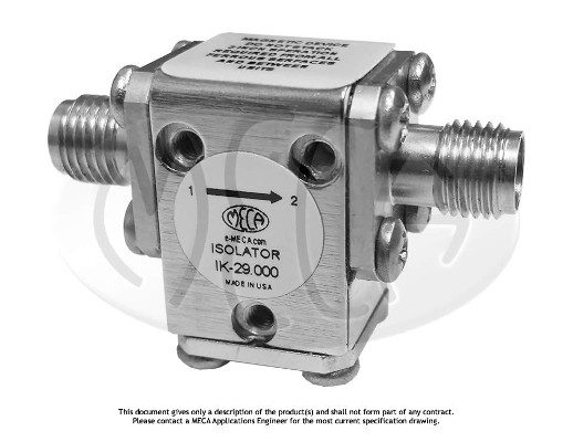 Part number IK-29.000 Product Type Circulators and Isolators from Manufacturer MECA 