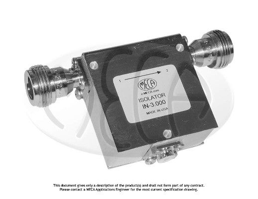 Part number IN-3.000 Product Type Circulators and Isolators from Manufacturer MECA 