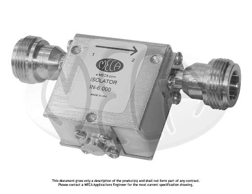 Part number IN-6.000 Product Type Circulators and Isolators from Manufacturer MECA 