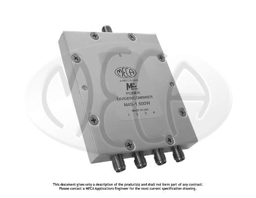 Part number M4S-1.500W Product Type RF Power Divider/Combiner from Manufacturer MECA 