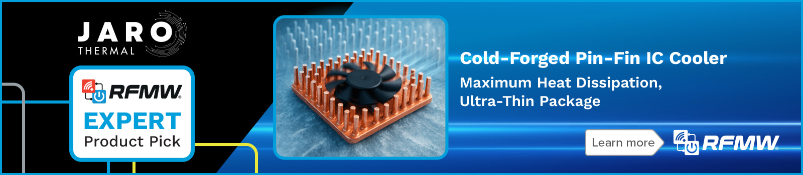 Jaro Thermal Cold-Forged Pin-Fin IC Cooler Maximum Heat Dissipation, Ultra-Thin Package